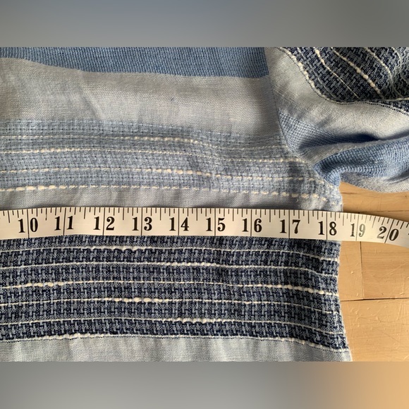 CLOTH & STONE by Anthropologie - Linen Bella Dahl 3/4 sleeve Frayed Hem Top - Picture 6 of 12